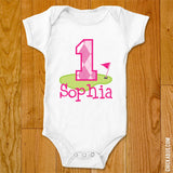 Pink Golf Birthday Iron-On