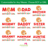 Pizza Birthday Family Iron-On