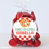 Pizza Party Favor Stickers