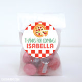Pizza Party Favor Stickers