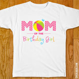 Pink Pool Birthday Family Iron-On