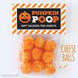 "Pumpkin Poop" Halloween Paper Tags and Bags