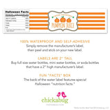 "Pumpkin Juice" Halloween Drink Labels