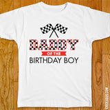 Race Car Birthday Family Iron-On
