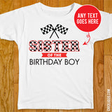 Race Car Birthday Family Iron-On