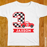 Race Car Birthday Iron-On