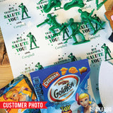 Army Toy Valentine's Day Stickers