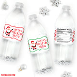 "Santa's Melted Snow" Christmas Water or Soda Labels