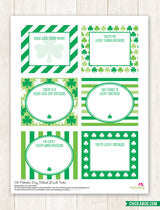 Free Printable St. Patrick's Day School Lunch Notes (INSTANT DOWNLOAD)