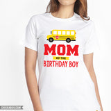 School Bus Birthday Family Iron-On