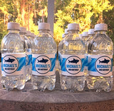Shark Birthday Party Water Labels