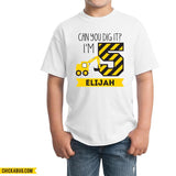 Construction "Can You Dig It" Birthday Iron-On