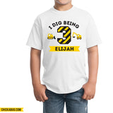 Construction "I Dig Being..." Birthday Iron-On