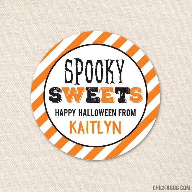 "Spooky Sweets" Halloween Stickers