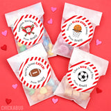 Sports Valentine's Day Stickers