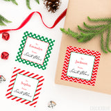 Signed by Santa Christmas Gift Labels - Chevron