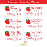 Strawberry Birthday Family Iron-On