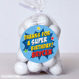 Superhero Party Favor Stickers