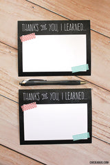 Free Printable Teacher Appreciation Notecards (INSTANT DOWNLOAD)