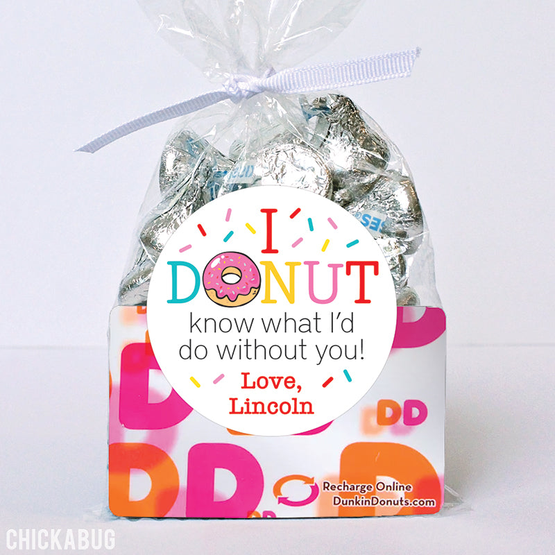 personalized-i-donut-know-appreciation-stickers-chickabug for Dunkin Donuts Teacher Appreciation Printable Free Personalized