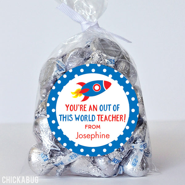 "Out of This World" Teacher Appreciation Stickers
