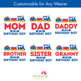 Train Birthday Family Iron-On