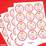 Goldfish "Glad You're In My School" Valentine's Day Stickers