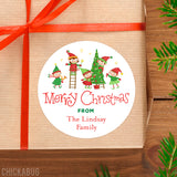 Santa's Elves Christmas Labels