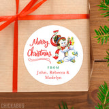 Vintage Frosty the Snowman Christmas Gift Labels