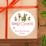 Santa's Elves Christmas Gift Labels