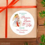 Vintage Christmas Angel Gift Labels
