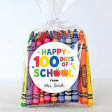Rainbow "Happy 100 Days of School" Labels