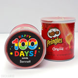 Black "Happy 100 Days" 100th Day of School Labels