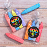 Black "Happy 100 Days" 100th Day of School Labels