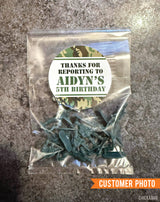 Army Camo Party Favor Stickers