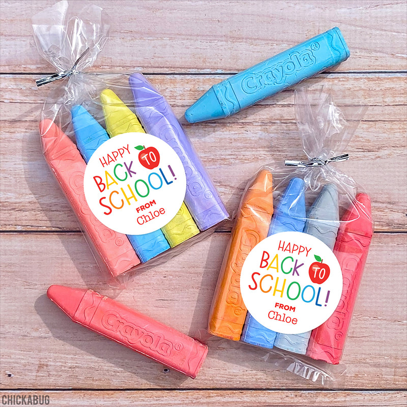 Apple "Happy Back to School" Stickers