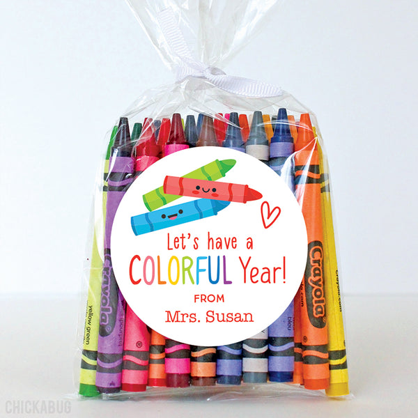 "Colorful Year" Back to School Stickers
