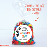Pawprints "Pawsome Year" Back to School Stickers