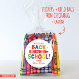 Crayon "Welcome Back To School" Stickers