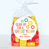 "Gear Up For A Great Year" Back To School Stickers