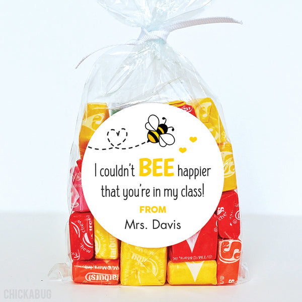 "Couldn't BEE Happier" Back to School Stickers