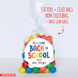 Rainbow Welcome Back to School Stickers