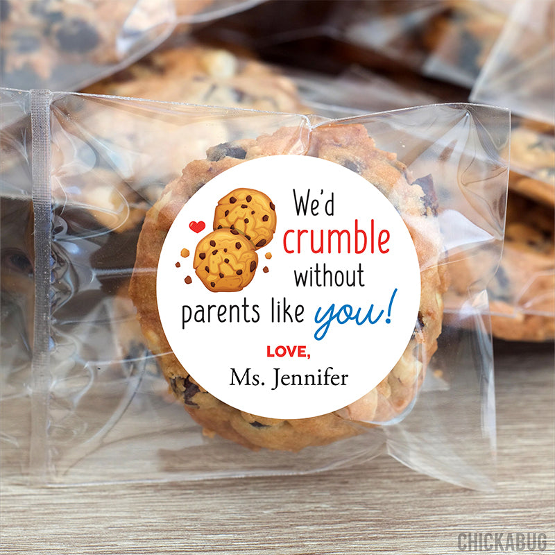 "Crumble Without You" Parent Night School Stickers