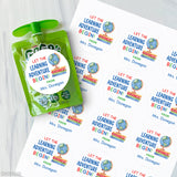 "Learning Adventure" Globe Back to School Stickers