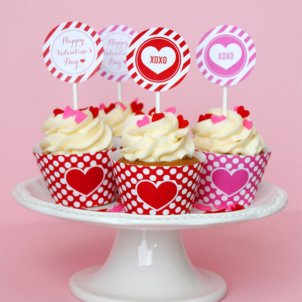 free-printable-valentine-s-day-cupcake-wrappers-toppers-chickabug for Free Printable Birthday Cupcake Toppers Free Printable Valentine's Day Cupcake Wrappers & Toppers – Chickabug for Free Printable Birthday Cupcake Toppers