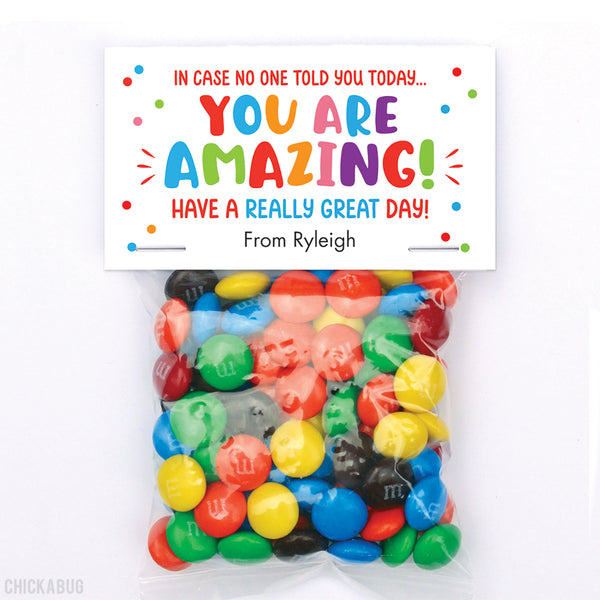 "You Are Amazing!" Everyday Gift Paper Tags and Bags
