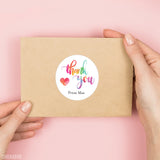 Colorful Watercolor "Thank You" Stickers