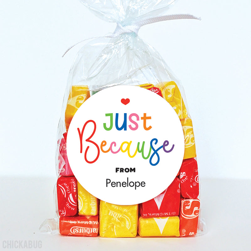 "Just Because" Gift Stickers