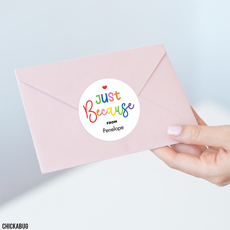 "Just Because" Gift Stickers