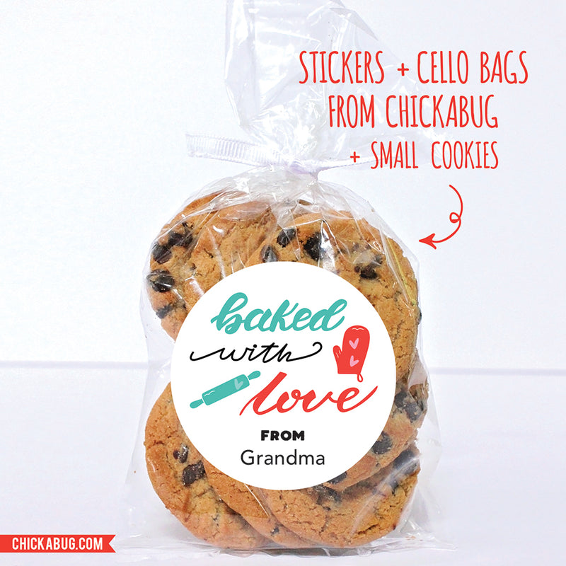 "Baked With Love" Stickers